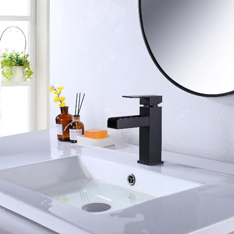 Robinet de salle de bain monotrou