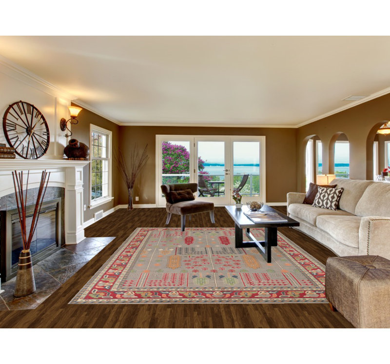 Handmade Kazak Oriental Area Rug 8