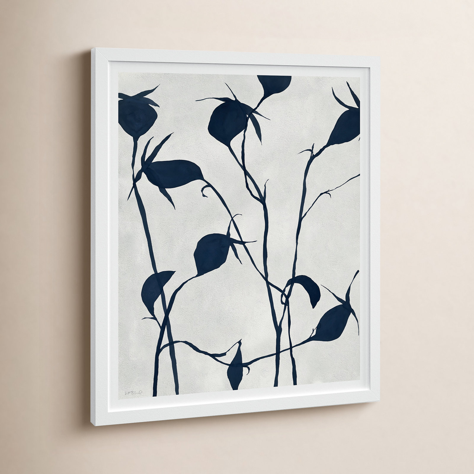 Ink Rose Hips Print by Susan Hable