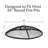 Round Outdoor Fire Pit Spark Screen - 36" Diameter-123348761