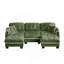 Canapé en chenille avec repose-pieds mobile et coussins capitonnés-120734149-120734151