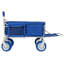 Chariot de plage pliable robuste avec roues tout-terrain de 9 pouces, capacité de 500 livres, hayon extensible et rangement multifonctionnel pour le transport extérieur.