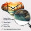 Horloge murale Hourani Pine Tree Sunset - Glow Cloud-706009702
