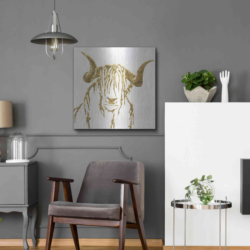 «Gilded Highlander II» par Chris Pa «Gilded Highlander II» par Chris Paschke, H 24 po x l 24 po