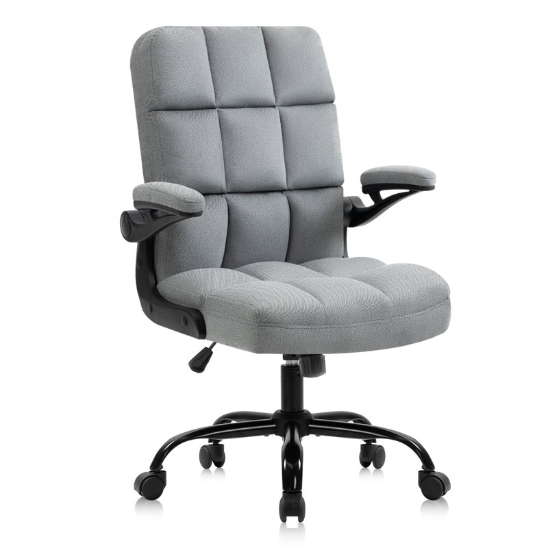 Chaise de cadre ergonomique, Gris, Noir, Velours