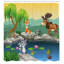 Rideau de douche simple -21844077