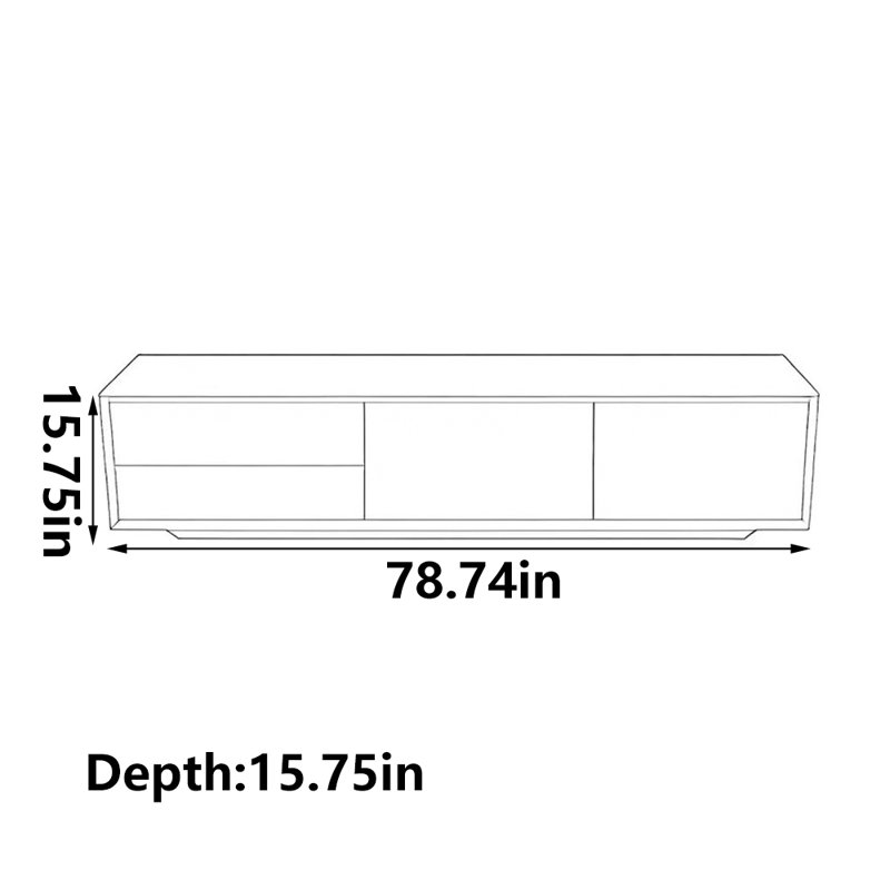 Meuble télé Simple Living, 78.74"