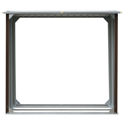 Log Storage Shed Galvanised Steel