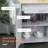 Kitchen Island Cart Rolling Trolley Cart With Drawer, Storage Cabinet & Towel Rack, Gray-129490416