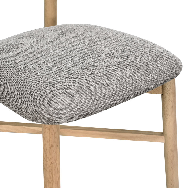 Chaise rembourrée en bois massif, Tanné