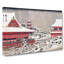 Kinryuzan Temple by Utagawa Hiroshige - Wrapped Canvas Art - Wrapped Canvas-55364967
