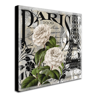Paris Blanc II' by Color Bakery Graphic Art on Wrapped Canvas -  Trademark Fine Art, ALI4745-C1414GG