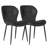 Modern Dining Chair Diamond Leather With Wooden And Metal Frame(Set of 2)-1822005959-1822005954