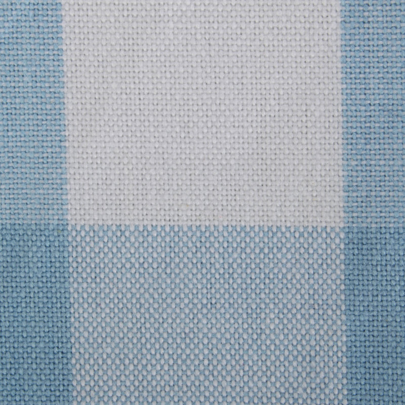 Mya-Rose Cotton Plaid Square Napkin, Light Blue