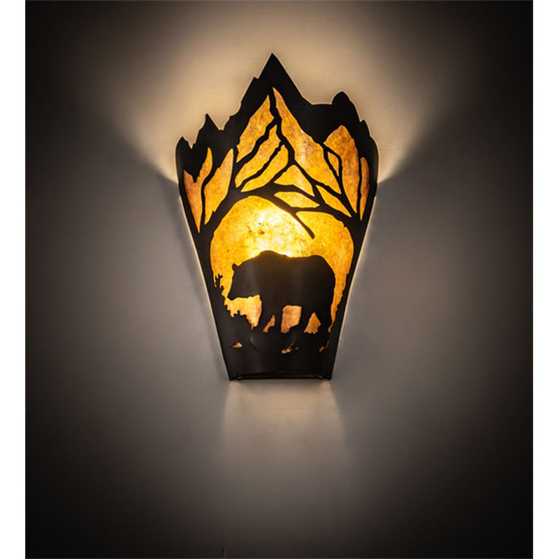 Bear at Dawn 1 - Light Flush Mounted Sconce