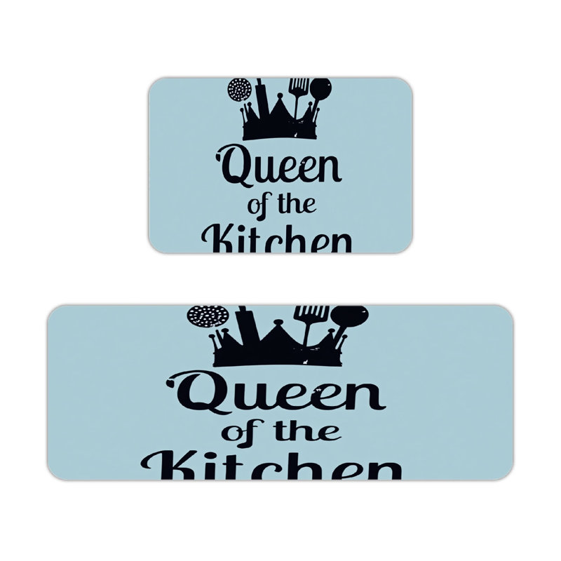 Ensemble de 2 tapis de cuisine à couteaux Queen of the Kitchen