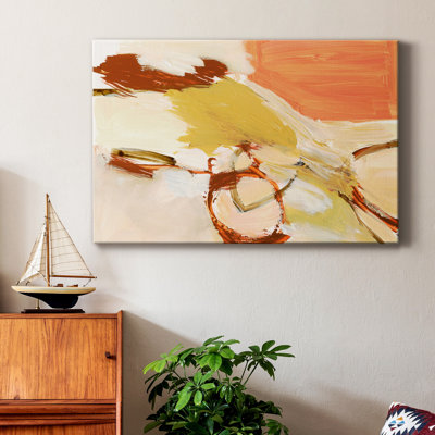 Saffron & Sienna I - Wrapped Canvas Print