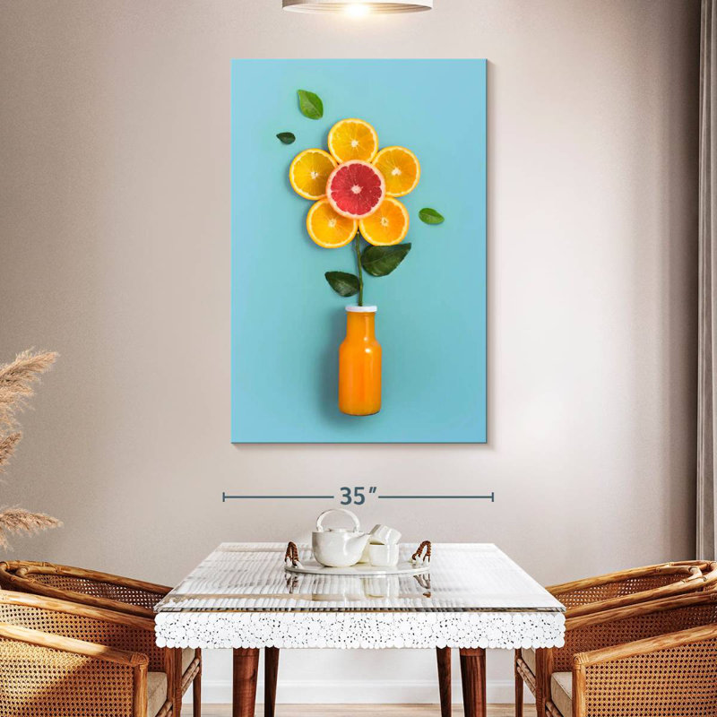 Fleur de jus d'orange Harnek, H 51 po x l 34 po