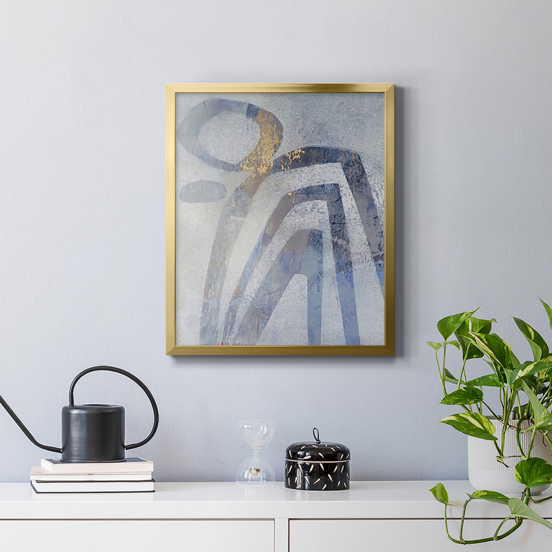 Toile encadrée de qualité supérieure Linx IV - prête à être accrochée, Or, H 24 po x l 20 po