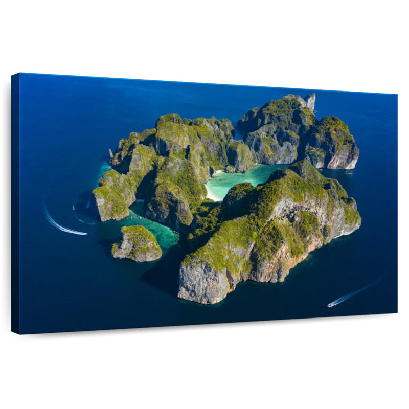 Vue aérienne de Gillard Koh Phi Phi Leh, H 24 po x l 36 po