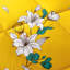 Ensemble d'édredon réversible 2 pièces jaune moutarde à motif floral, ensemble de literie à motif de fleur de lys, édredon en microfibre douce et légère avec 1 taie d'oreiller, literie confortable et respirante pour toutes les saisons-128804073