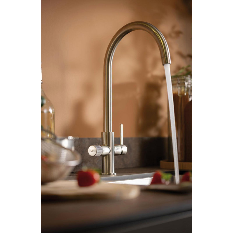 Abode Designs Puria Kitchen Faucet, Brushed Nickel