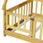 Lit de sol en forme de tente, lit plateforme avec garde-corps, lattes et porte-118005197