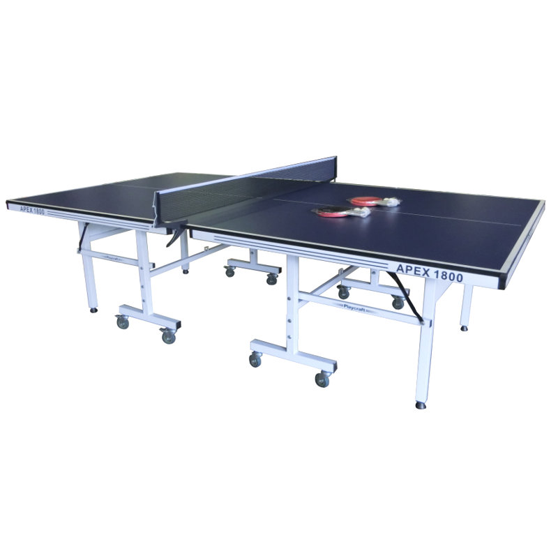 Regulation Size Foldable Indoor Table Tennis Table, White