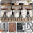 Rustic Industrial Bar Stool-23.4-33In Tall Adjustable Metal Swivel Wooden Top Barstools-Counter Height Bar Height-Vintage Farmhouse Kitchen Breakfast Cafe Stool-With Backrest-162588198-146184604