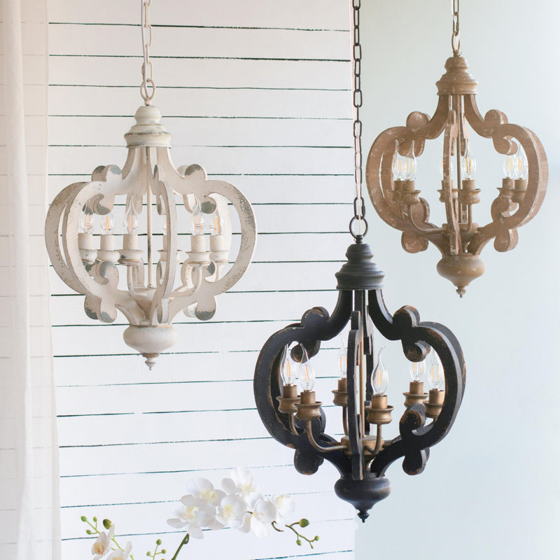 Luminaire suspendu avec chaîne réglable, Beige brun