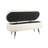 Maren Fully Padded Boucle Storage Bench Wood Stiletto Legs
