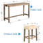 Table de bar et chaise en bois de mousse souple, finition imitation bois brun-1067176242-1067176243