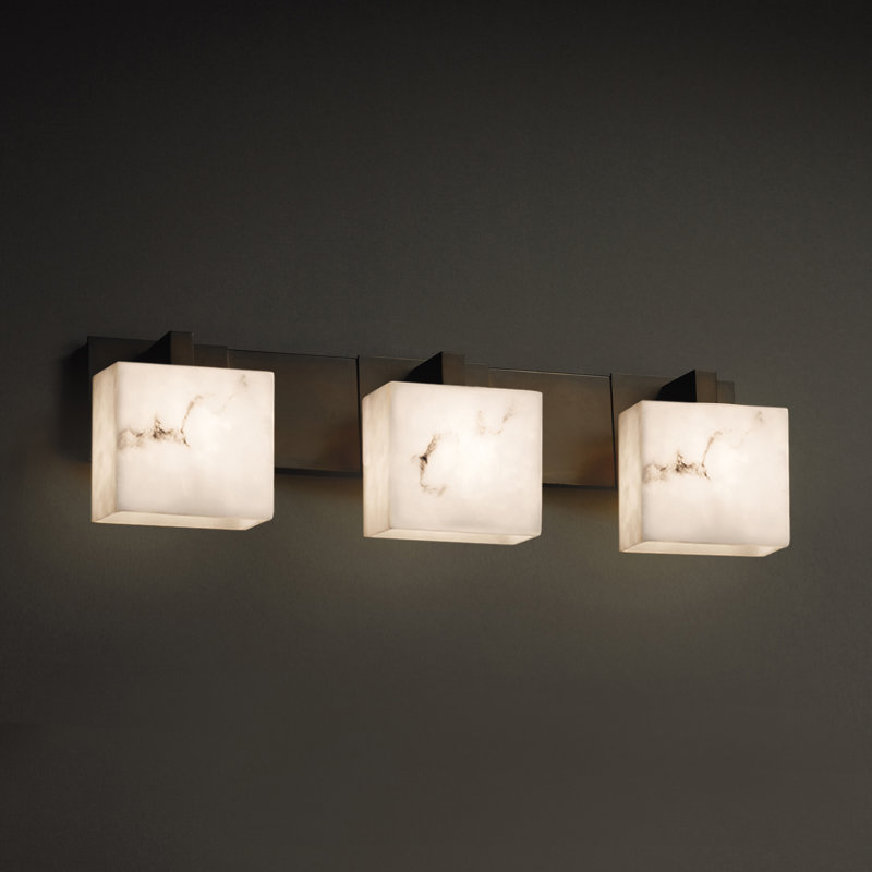 Éclairage pour meuble-lavabo 3 lumières lumenaria, Bronze foncé