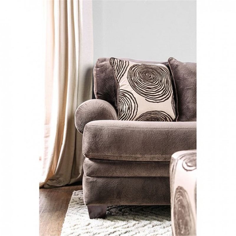 Finnick Upholstered 69'' Loveseat, Brown