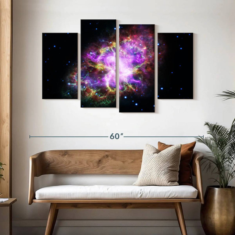 Oberle Sparkling Crab Nebula, 32" H x 52" W