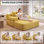 Ensemble 2 pièces de chaise longue en velours côtelé désossé, canapé-lit convertible avec poches latérales - aucun assemblage requis-131374086