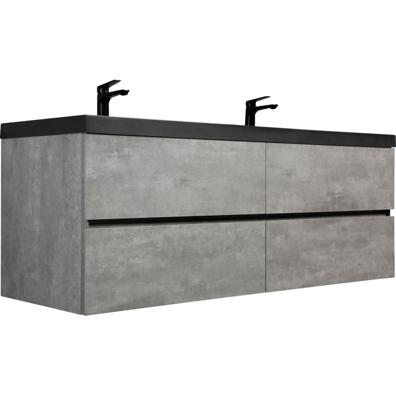 60" Floating Bathroom Vanity With Sink