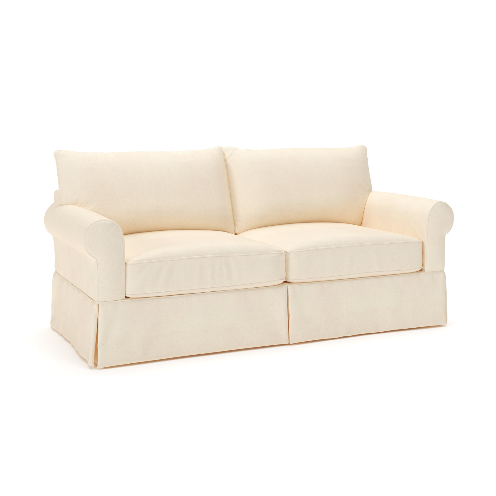Amari 83" Cotton Sofa, Bayou Natural Canvas
