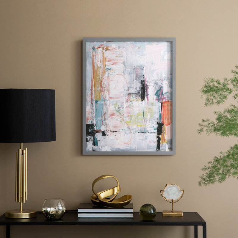 Vivid Haze I, reproduction encadrée - bois massif, H 30 po x l 24 po, Cadre gris