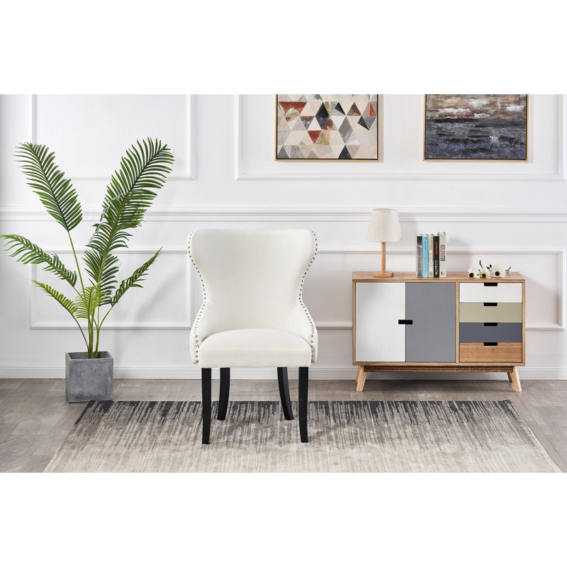 Bootle 6 Person Dining set - a Rectangular Wooden Dining Table with Metal Legs and a Set of 6 Quilted Velvet Dining Chairs for Dining Room - Modern Dining Table Set