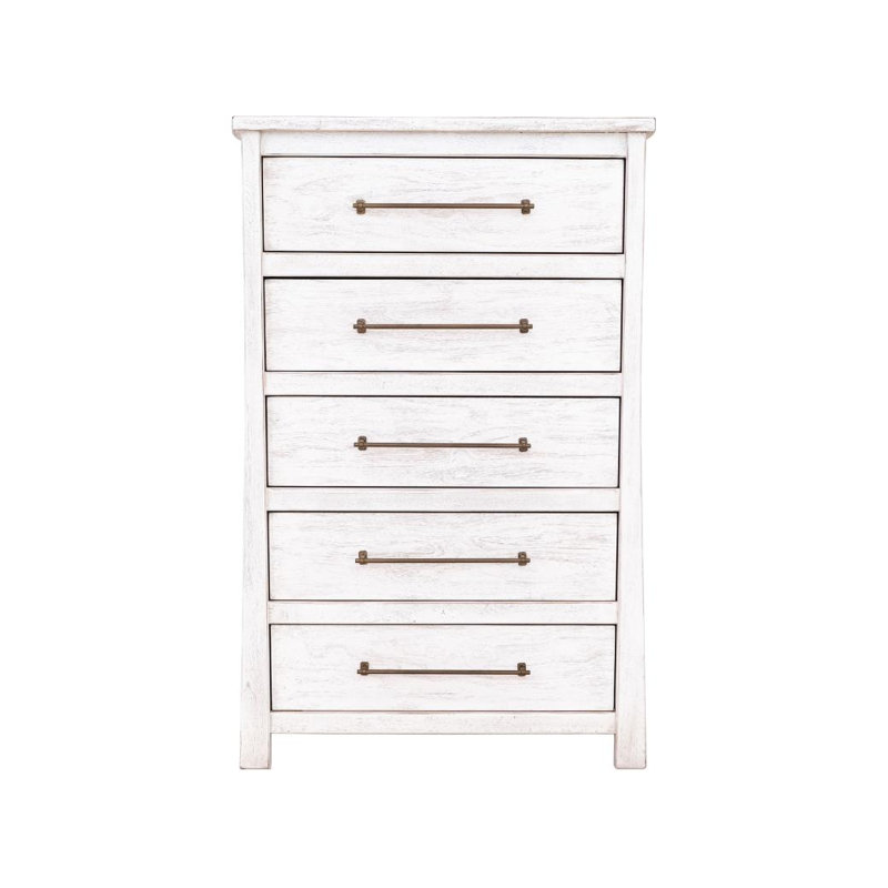 Commode 5 tiroirs White Roots