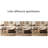 Solid wood creative simple rock plate tea table-131449697