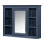 Armoire de salle de bain bleue-130803415
