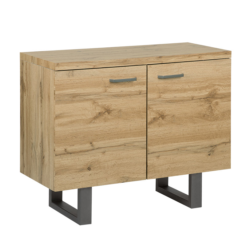 Appomattox Sideboard, Light Wood/ Grey
