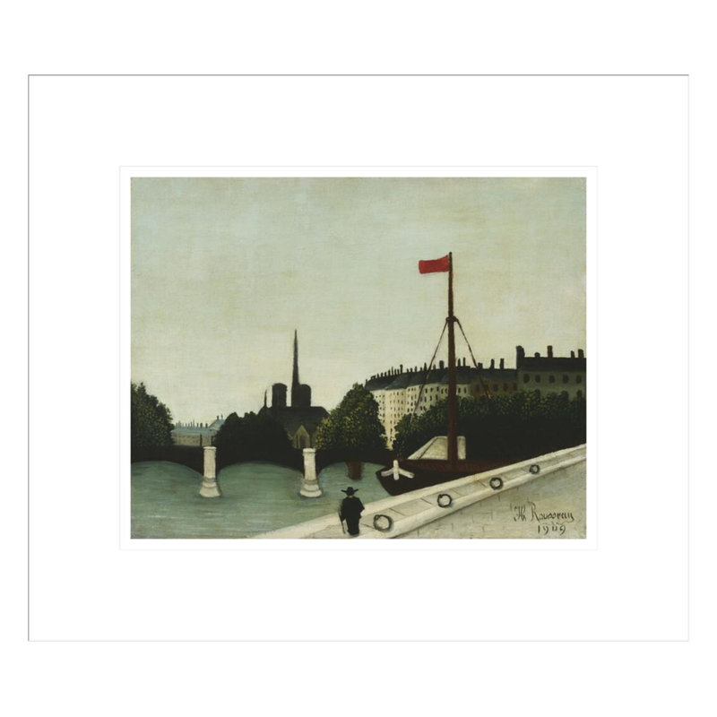Notre Dame par Henri Rousseau - Impression numérique sur toile, H 13,75 po x l 15,82 po