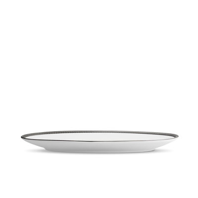 Soie Tressee Black Oval Platter - Small