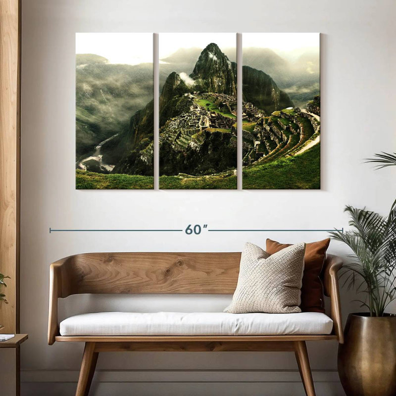 Lilie View Of Machu Picchu, 32" H x 50" W