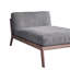 Élégante chaise en bois massif de coton et lin