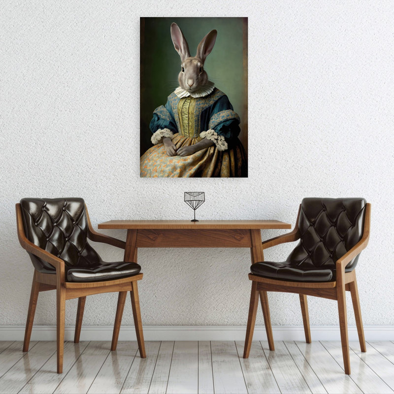 Reproduction d'art mural Regal Hare, H 36 po x l 24 po