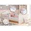 Single bed Wave with railing-225280531